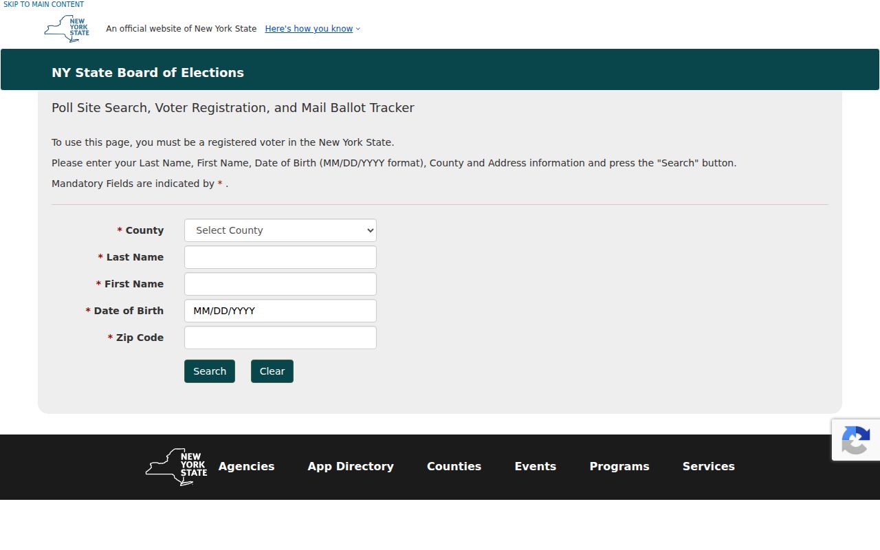 Riverhead residents directory New York voter lookup form