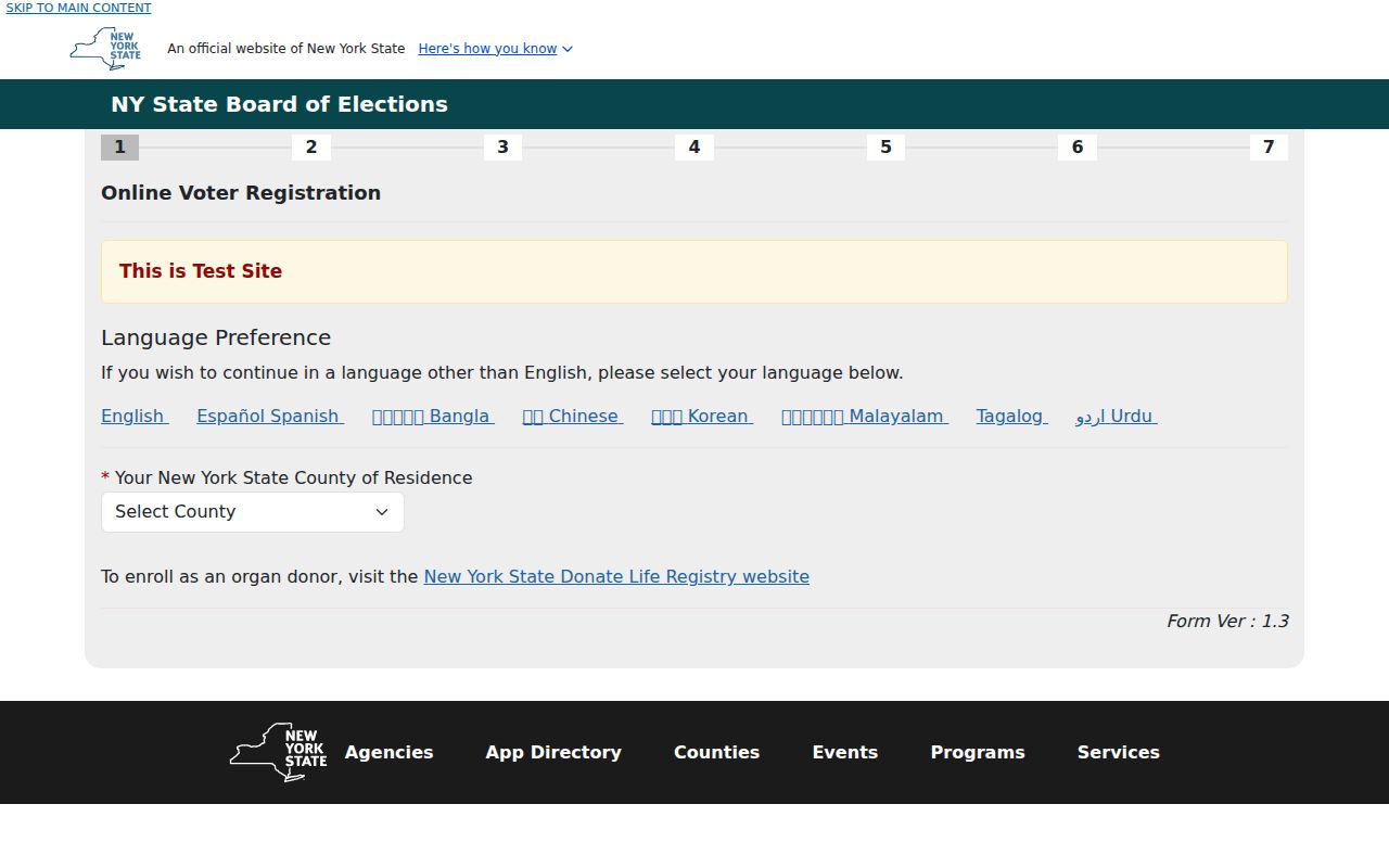 Riverhead residents directory New York voter registration form