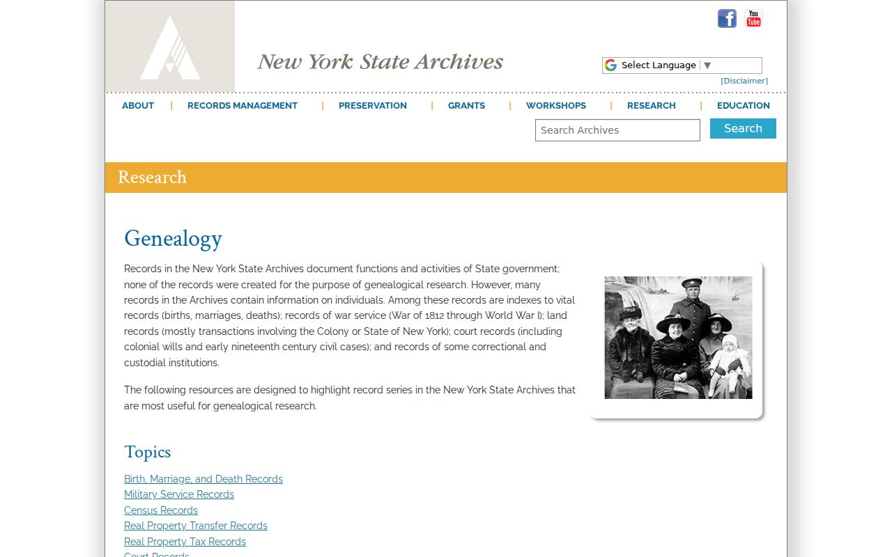Riverhead previous residents genealogy research at the New York State Archives